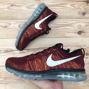 Nike Flyknit Air Max Men’s Size 10 Black/Red/Multi